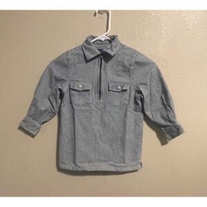 Lil' Hickory Boys 4T Striped Pullover Shirt‎ Long Sleeve Western Style